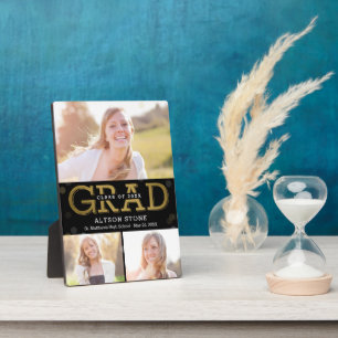 Bokeh Collage ÉDITABLE Plaque de graduation de cou