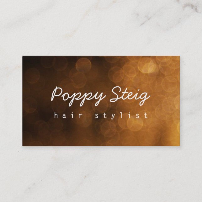 Bokeh Elegant Business Card (Front)