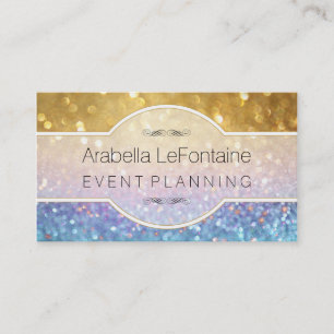 Bokeh Elegant Événements Carte de visite Parties s