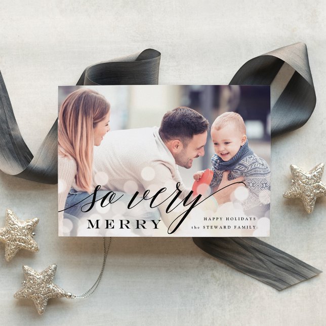 Bokeh Flare | Carte de vœux de vacances (Créateur téléchargé)