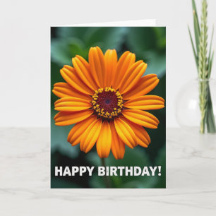Bokeh Flower Birthday Card