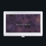 Bokeh Glam Purple & Gold Business Card Holder<br><div class="desc">Bokeh Glam Purple & Gold Business Card Holder. Customize with any text or leave it blank.</div>