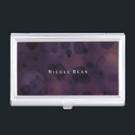 Bokeh Glam Purple & Gold Business Card Holder<br><div class="desc">Bokeh Glam Purple & Gold Business Card Holder. Customize with any text or leave it blank.</div>