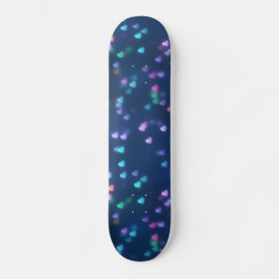 Bokeh Hearts Skateboard