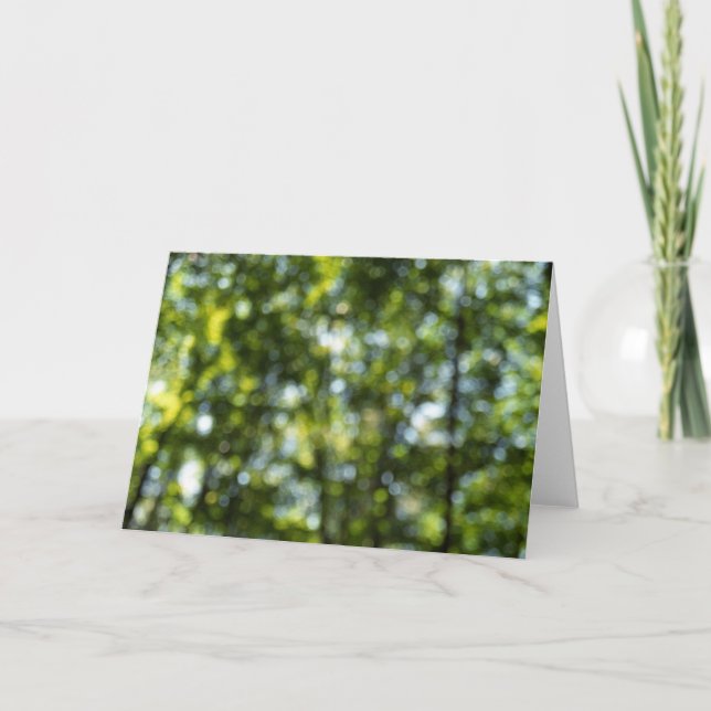 Bokeh in Spring Card (Front)