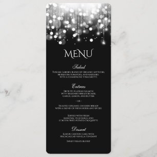 Bokeh Lights Black and White Menu
