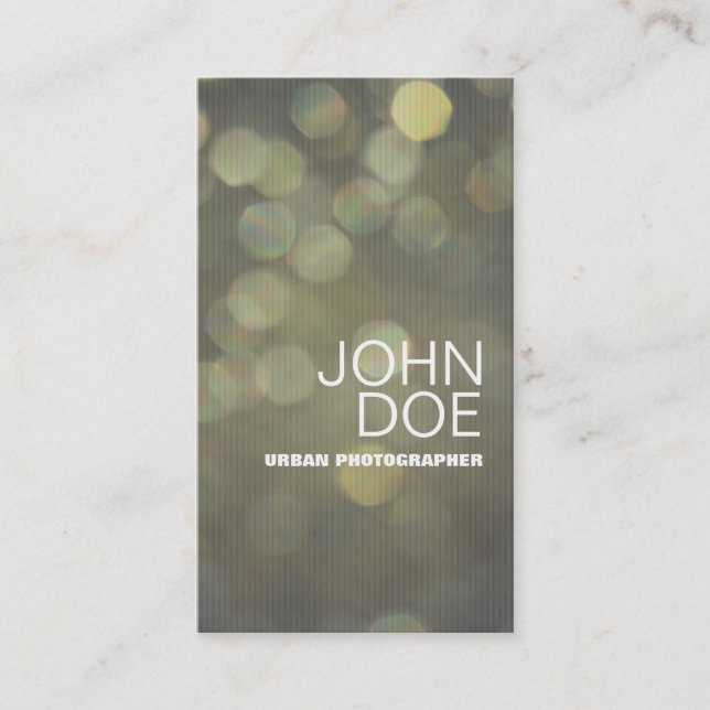 Bokeh Lights Business Card (Front)