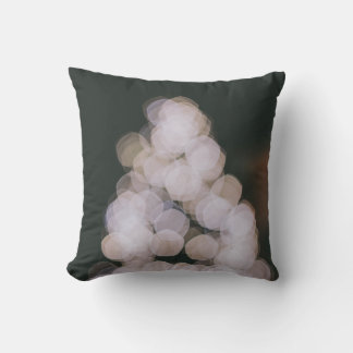 Bokeh lights throw pillow