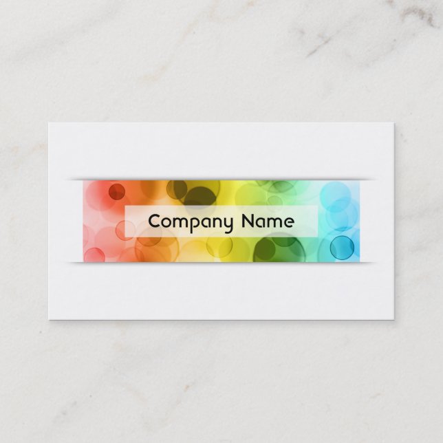 bokeh loyalty program card (Front)