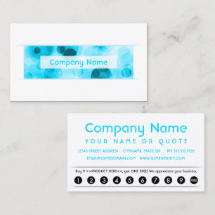 bokeh loyalty punch card