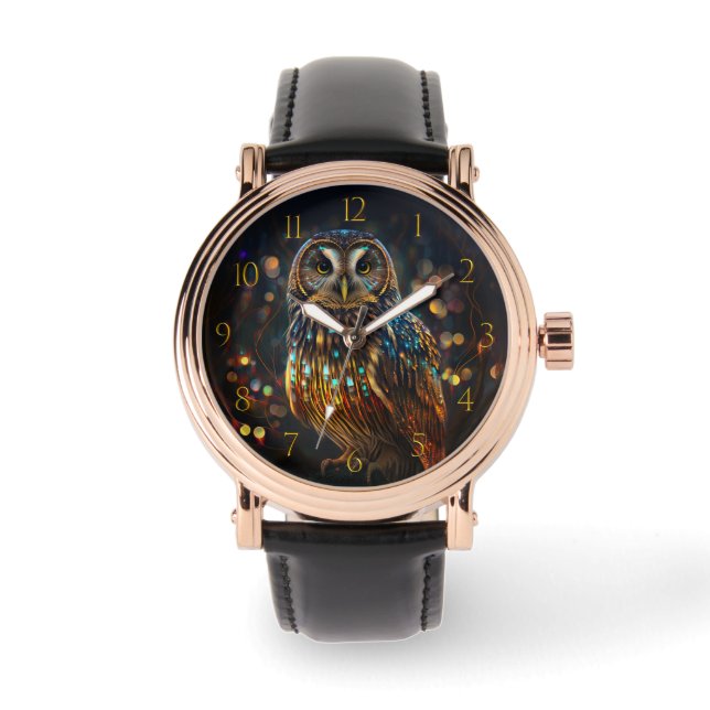 Bokeh Owl Of Light Watch (Front)