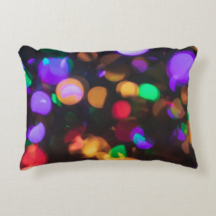 Bokeh photography accent pillow