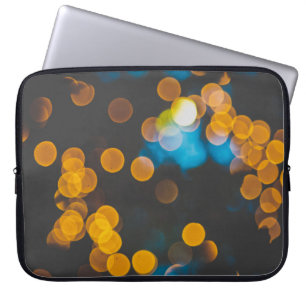 Bokeh photography digital wallpaper laptop sleeve