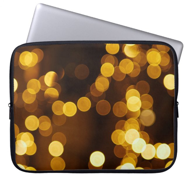 Bokeh photography laptop sleeve (Front)