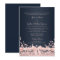 Bokeh Pink and Navy Blue Wedding