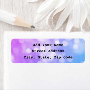 Bokeh Pink Purple Blue Ombre Sparkle Cool