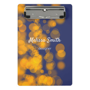 Bokeh Shine Texture Mini Clipboard