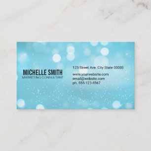 Bokeh Sparkle Glow Background Business Card
