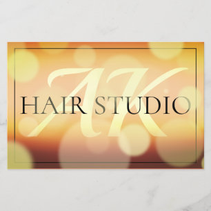 Bokeh style bronze sparkle  flyer