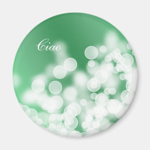 bokeh style texture. text. magnet
