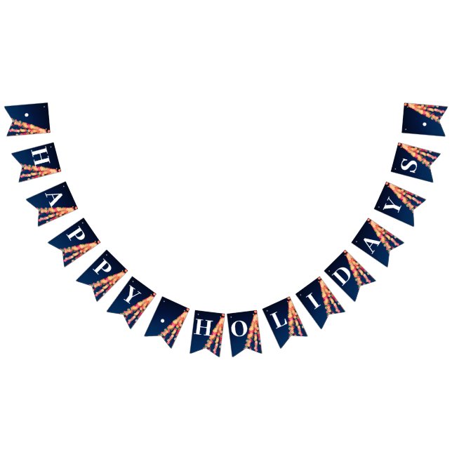 Bokeh Tree Lights, Christmas Bunting Flags (All)