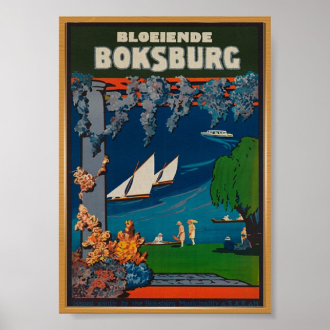 Boksburg South Africa Vintage Travel Poster (Front)