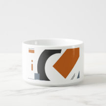 Assiettes à soupe avec un design géométrique créat
