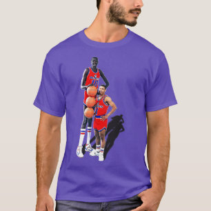Bol and Bogues Retro 90s Bullets Basketball Design T-Shirt