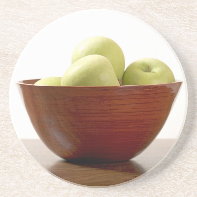 Bol de Dessous de verre de grès de pommes (Devant)