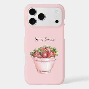 Bol de fraises rose pâle Douceur de baie