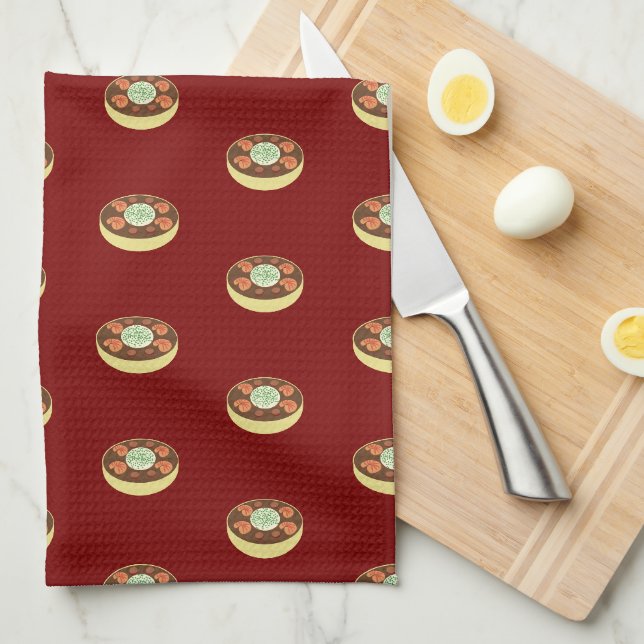 Bol de serviette de cuisine Gumbo (Quart Plié)