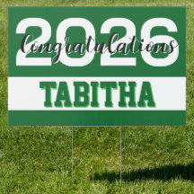 Bold 2026 Graduation Celebration Sign