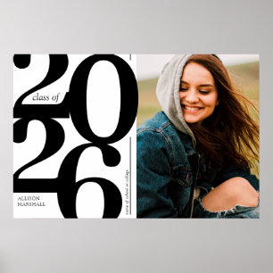 Bold 2026 Photo Graduation Party Poster
