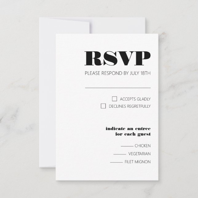 Bold 3.5" x 5" Response Card (Front)