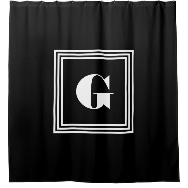 Bold 3 Frame Monogram | Black & White (Front)