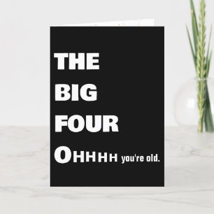 Bold 40th Birthday Humor  Card