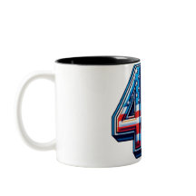 Bold 45th Birthday Mug – American Flag Balloon Sty