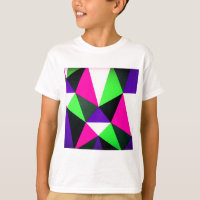 Bold 80s Color Block Neon Green Pink Purple