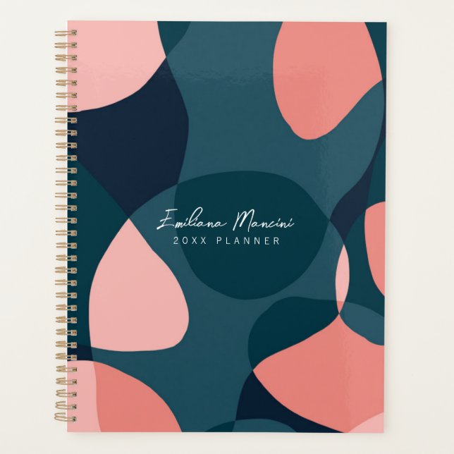 Bold Abstract Art Planner (Front)