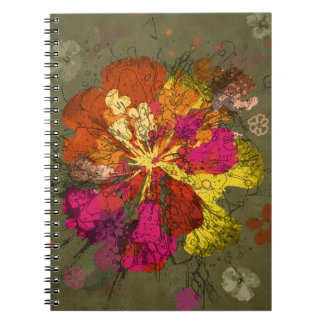 Bold Abstract Bloom Notebook