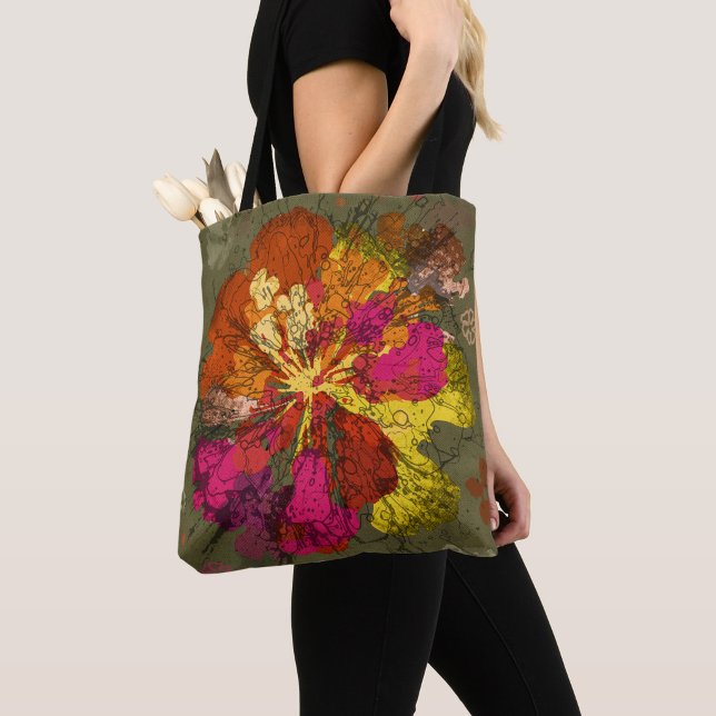 Bold Abstract Bloom Tote Bag (Creator Uploaded)