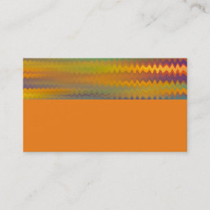 bold abstract business card template on orange