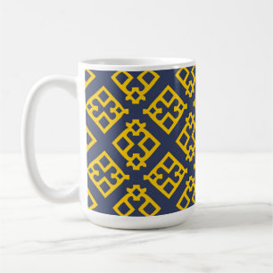 🎨 Bold Abstract Geometric Modern Coffee Design Mug