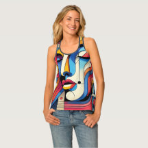 Bold Abstract Geometric Pattern for Women