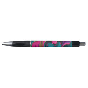 Bold Abstract Heart Swirl – Modern Colourful Art Pen