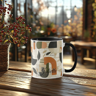 Bold Abstract - Personalized Rustic Earthy Mug