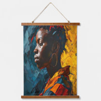 Bold Abstract Portrait Vibrant Expressionism Art