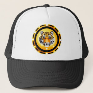 🐅 Bold Abstract Tiger Graphic Wild Animal Art  Trucker Hat