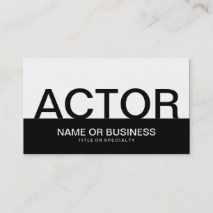 bold ACTOR Business Card