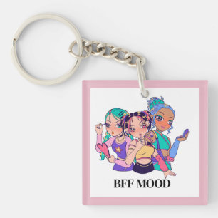 Bold Aesthetic Graphic Tee Keychain